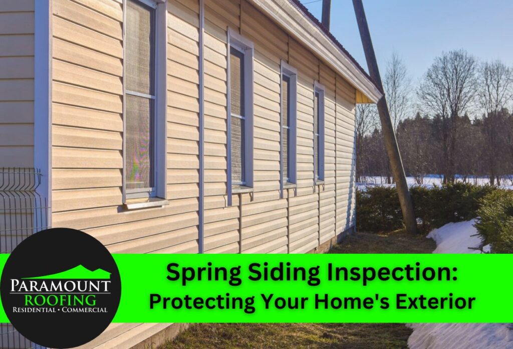 Spring Siding Inspection