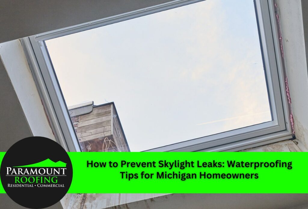 How to Prevent Skylight Leaks: Waterproofing Tips for Michigan Homeowners