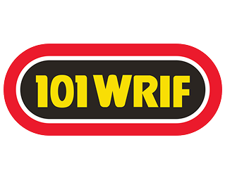 Colorful 101 WRIF radio station logo design
